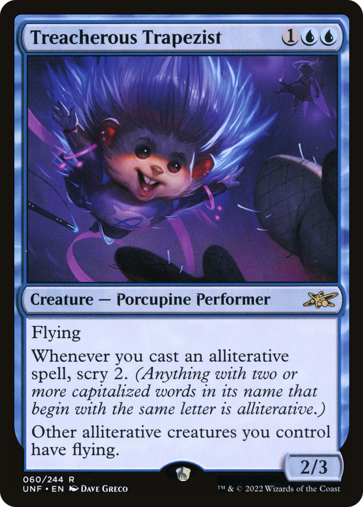 Treacherous Trapezist (UNF-060) - Unfinity Foil-1