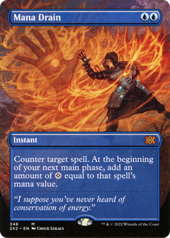 Mana Drain (Borderless Alternate Art) [Double Masters 2022]-1