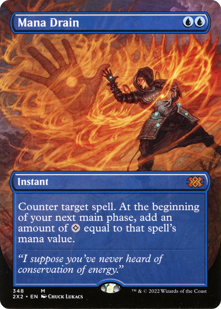 Mana Drain (Borderless Alternate Art) [Double Masters 2022]-1