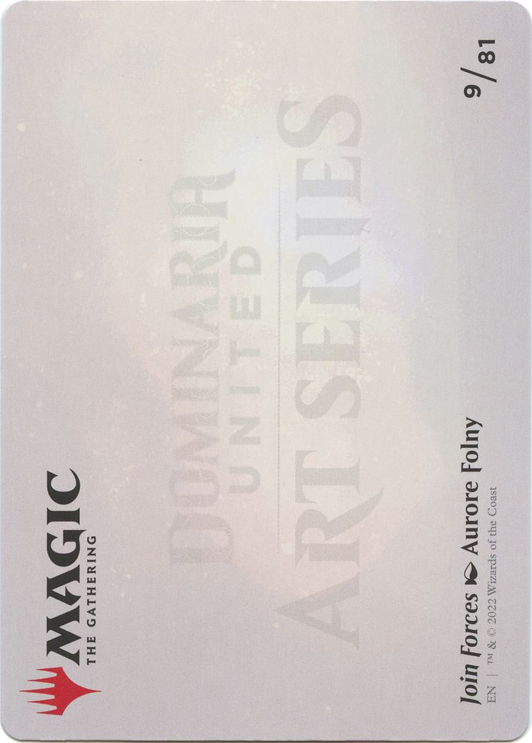 Join Forces // Join Forces (ADMU-009) - Dominaria United Art Series (Borderless)-2