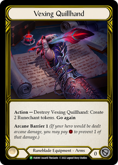 Vexing Quillhand (Golden) [FAB080] (Promo)  Cold Foil-1
