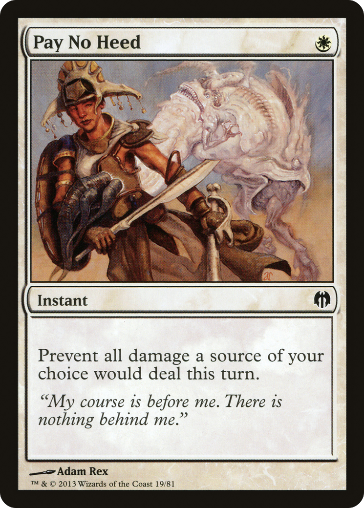 Pay No Heed [Duel Decks: Heroes vs. Monsters]-1