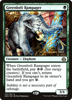 Greenbelt Rampager [Aether Revolt Prerelease Promos]-1