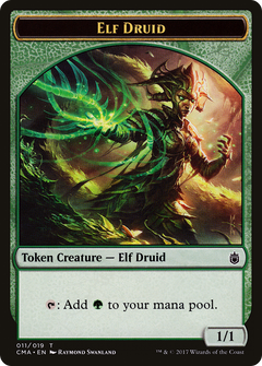 Elf Druid Token [Commander Anthology Tokens]-1