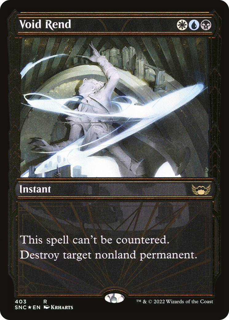 Void Rend (Gilded Foil) (SNC-403) - Streets of New Capenna: (Showcase) Foil-1