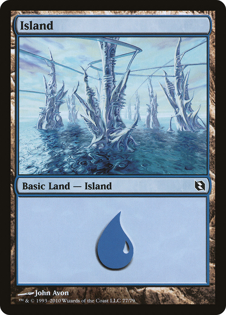 Island (77) [Duel Decks: Elspeth vs. Tezzeret]-1