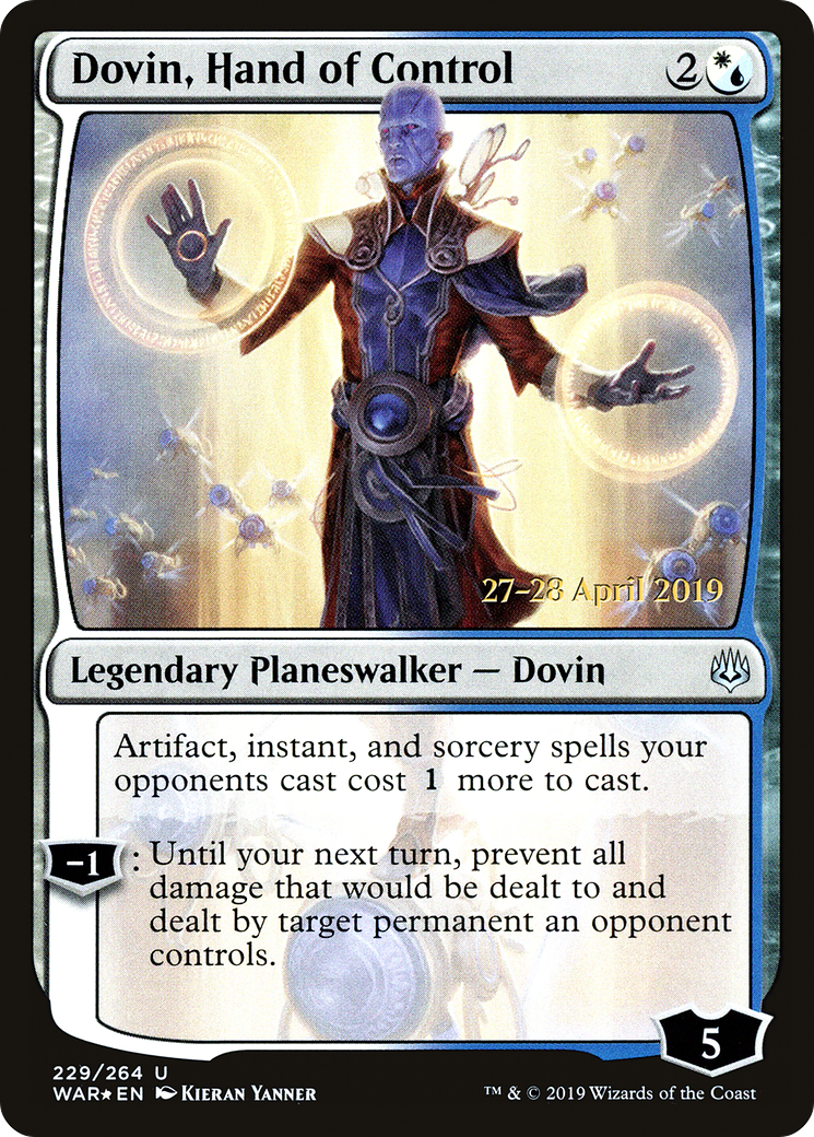 Dovin, Hand of Control [War of the Spark Prerelease Promos]-1