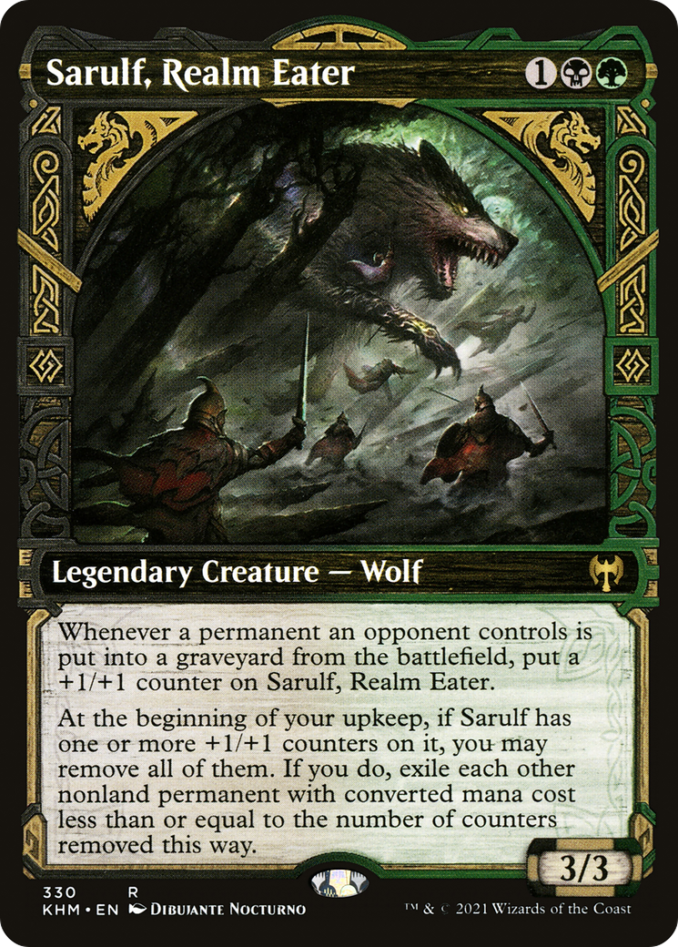 Sarulf, Realm Eater (Showcase) [Kaldheim]-1