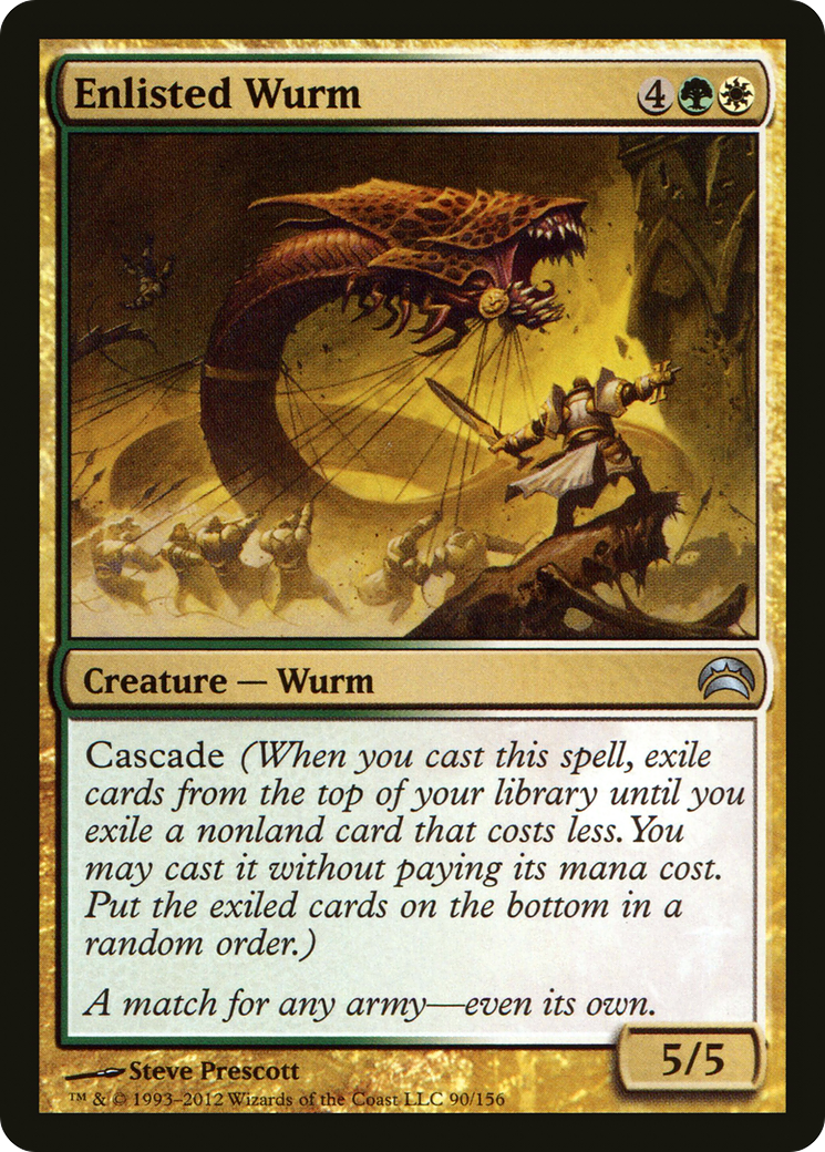 Enlisted Wurm (PC2-090) - Planechase 2012 Foil-1