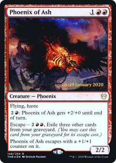 Phoenix of Ash [Theros Beyond Death Prerelease Promos]-1