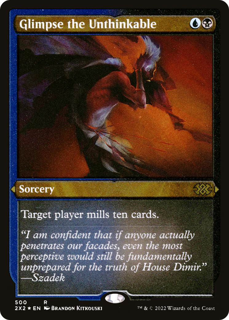 Glimpse the Unthinkable (Foil Etched) [Double Masters 2022]-1