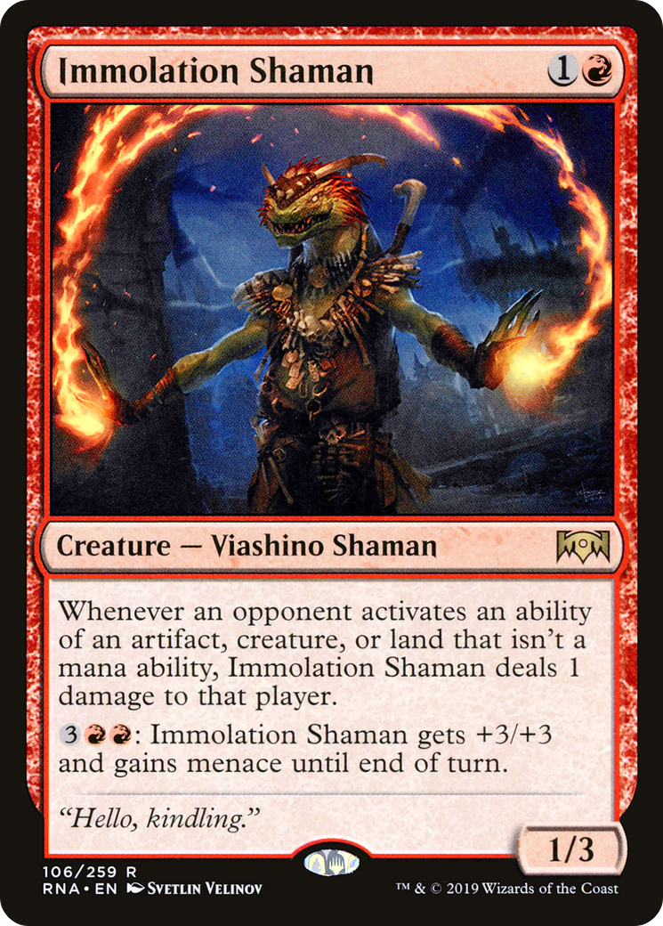 Immolation Shaman [Ravnica Allegiance]-1