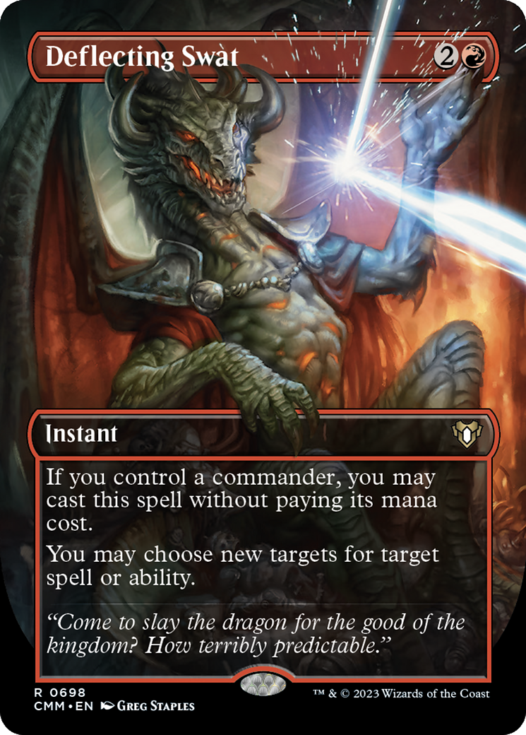 Deflecting Swat (Borderless Alternate Art) [Commander Masters]-1