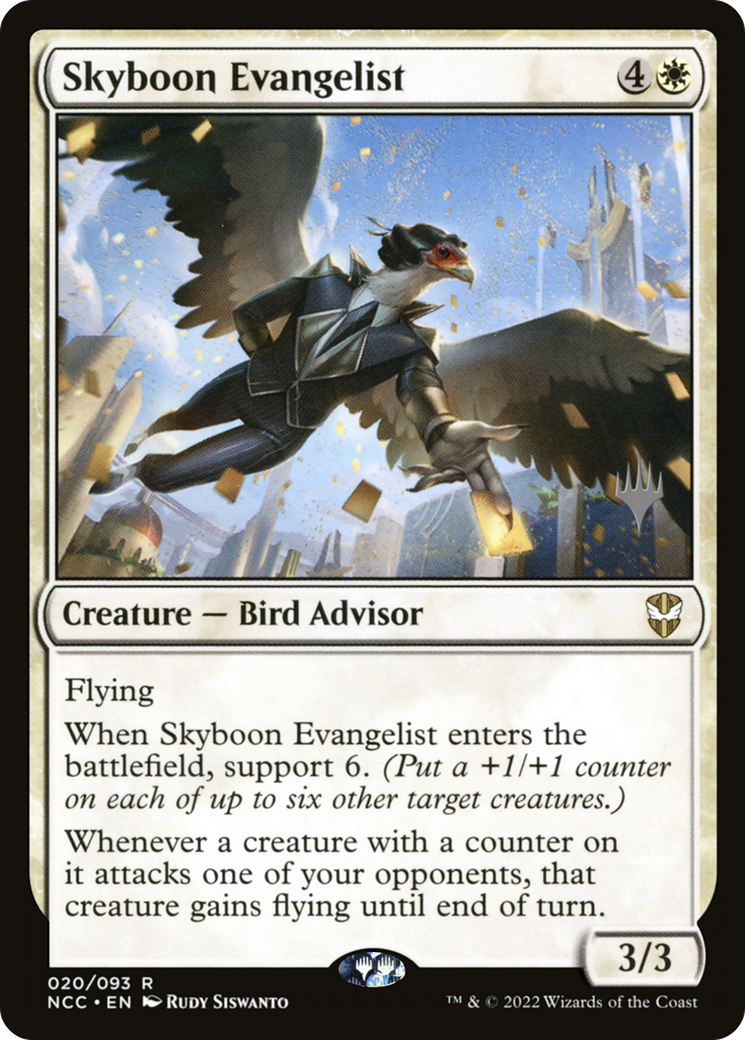 Skyboon Evangelist (Promo Pack) [Streets of New Capenna Commander Promos]-1