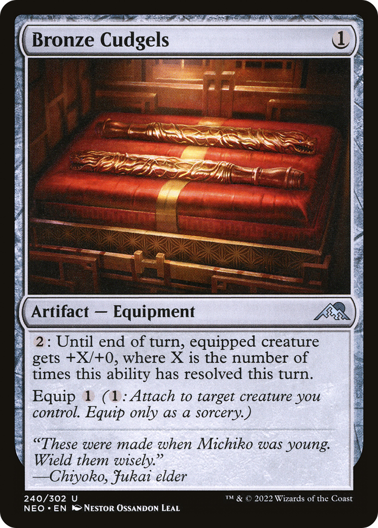 Bronze Cudgels [Kamigawa: Neon Dynasty]-1