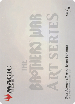 Urza, Planeswalker // Urza, Planeswalker (ABRO-042) - The Brothers' War Art Series (Borderless) Foil-2