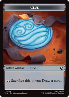 Ally (0005) // Clue (0018) Double-Sided Token [Avatar: The Last Airbender Tokens]-2