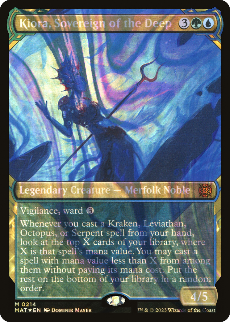 Kiora, Sovereign of the Deep (Showcase Halo Foil) [March of the Machine: The Aftermath]-1