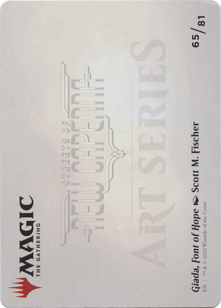 Giada, Font of Hope // Giada, Font of Hope (ASNC-065) - New Capenna Art Series (Borderless) Foil-2