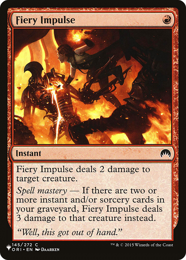 Fiery Impulse [The List]-1