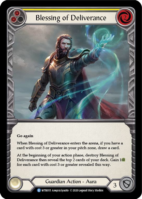 Blessing of Deliverance (Yellow) [U-WTR055] (Welcome to Rathe Unlimited)  Unlimited Rainbow Foil-2