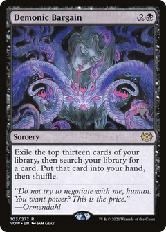 Demonic Bargain (PVOW-103P) - Innistrad: Crimson Vow Promos-1