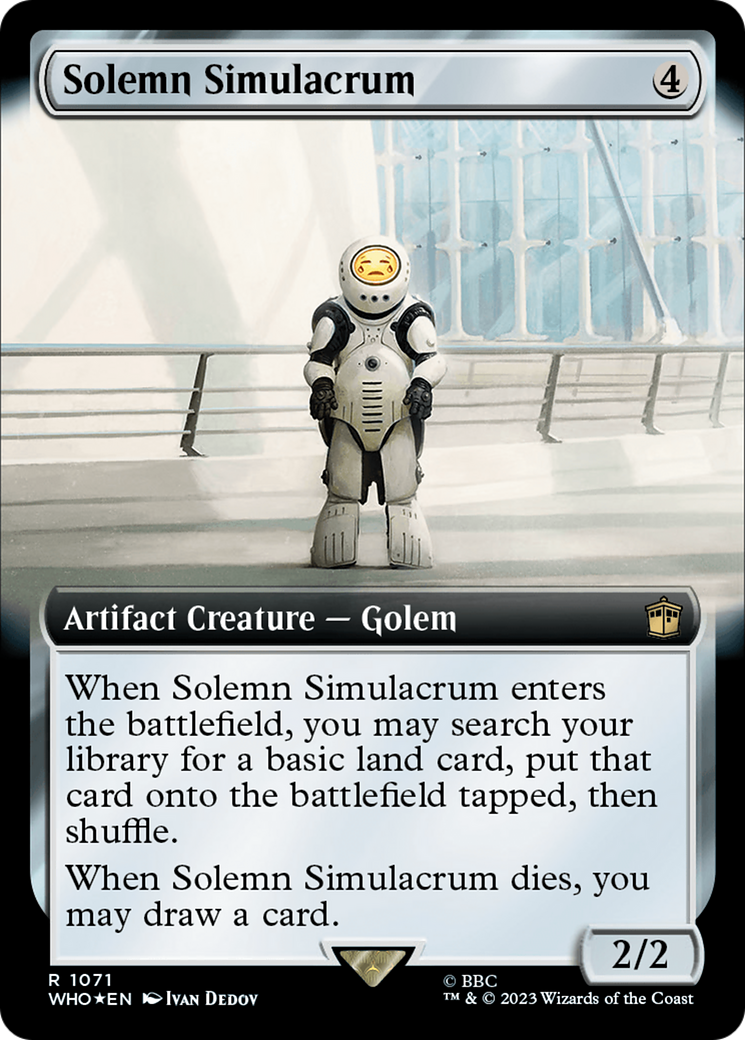 Solemn Simulacrum (Extended Art) (Surge Foil) [Doctor Who]-1