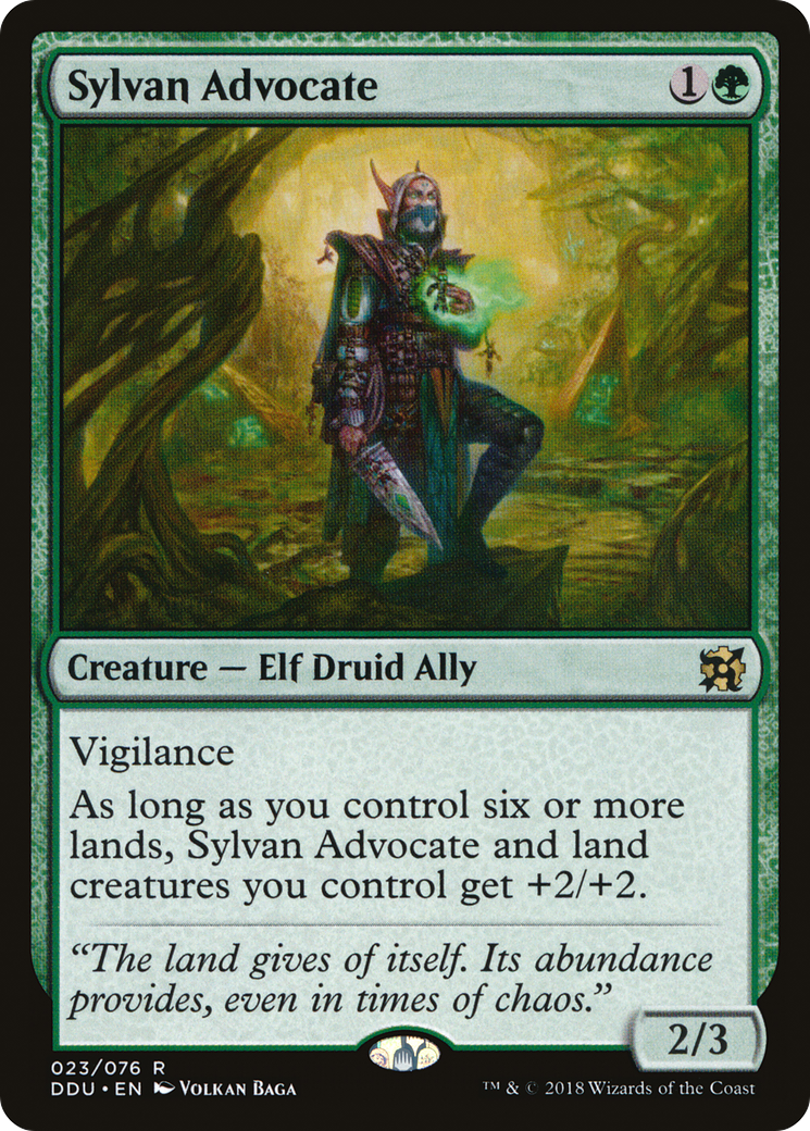 Sylvan Advocate [Duel Decks: Elves vs. Inventors]-1