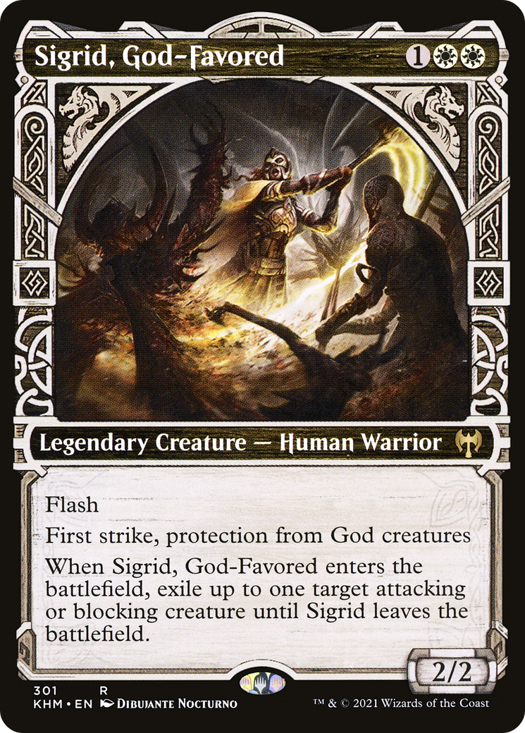Sigrid, God-Favored (Showcase) [Kaldheim]-1