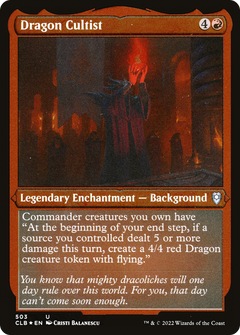 Dragon Cultist (Foil Etched) (CLB-503) - Commander Legends: Battle for Baldur's Gate Foil-1