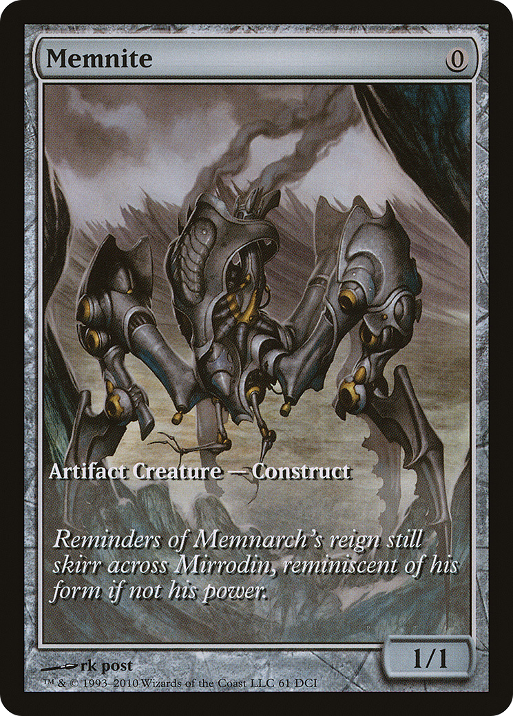 Memnite (Game Day) (Extended Art) [Scars of Mirrodin Promos]-1