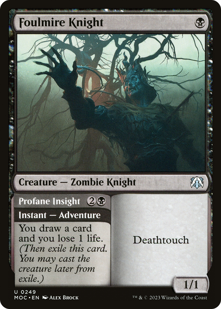 Foulmire Knight // Profane Insight [March of the Machine Commander]-1