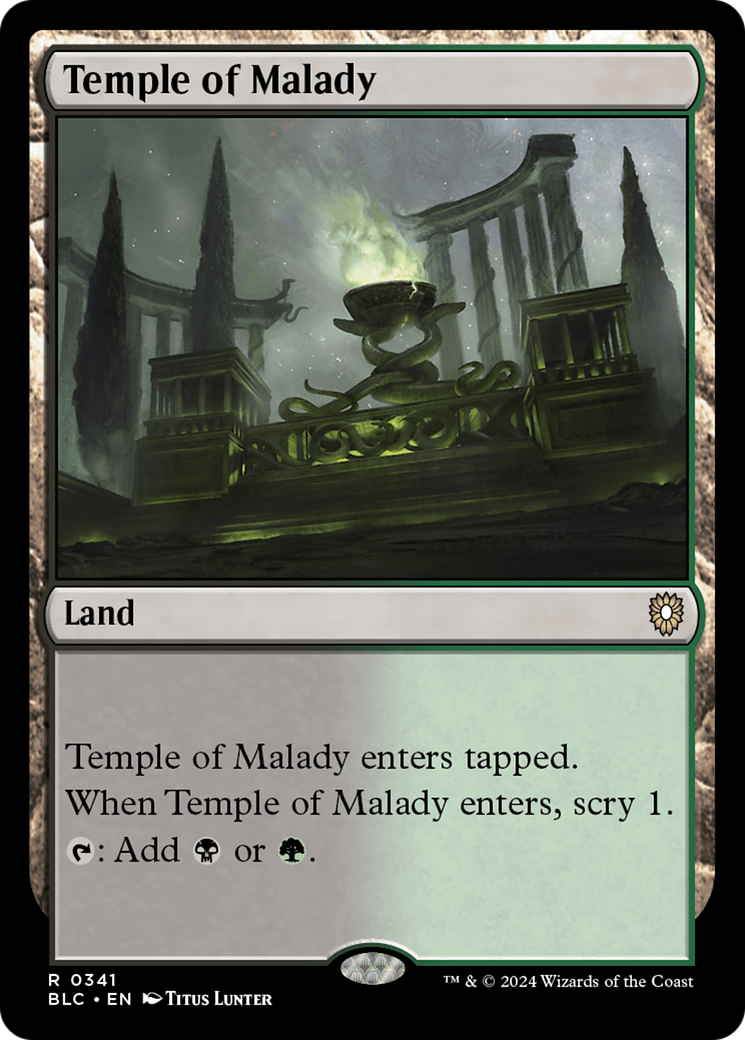 Temple of Malady [Bloomburrow Commander]-1