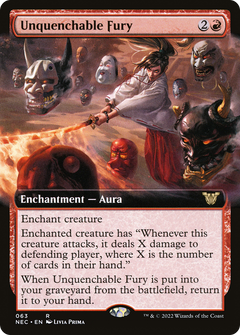 Unquenchable Fury (Extended Art) (NEC-063) - Neon Dynasty Commander: (Extended Art)-1