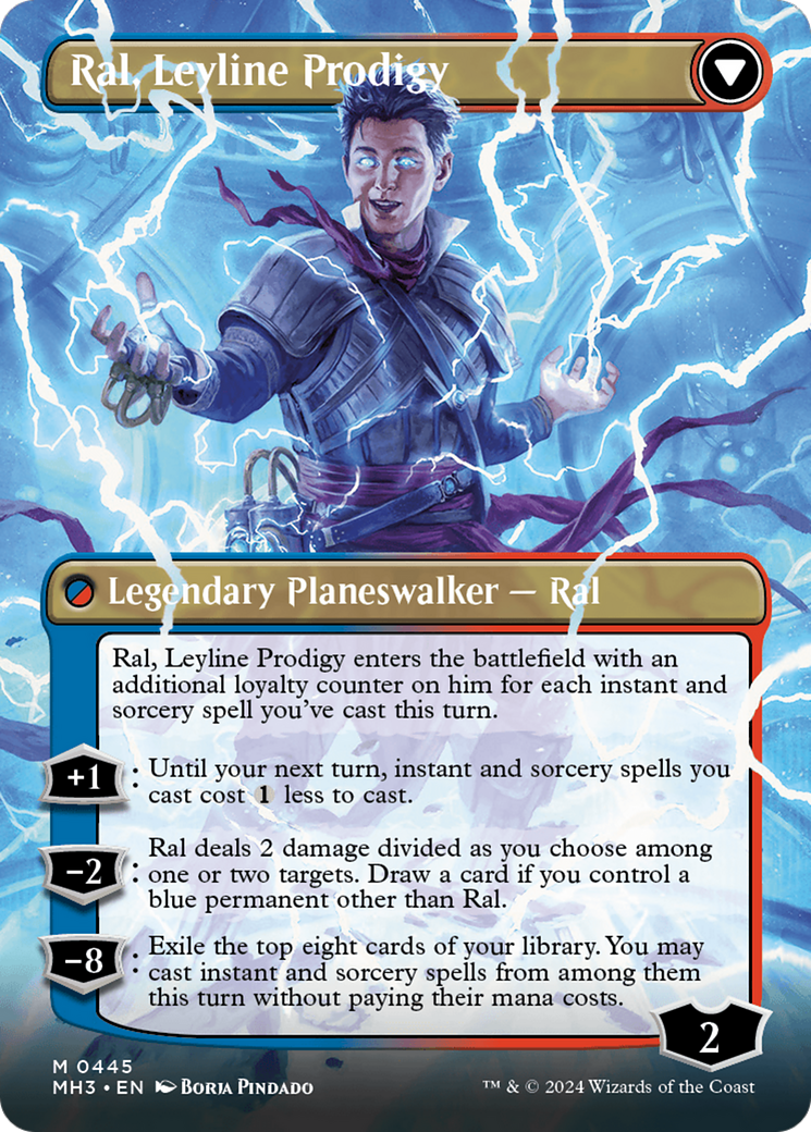 Ral, Monsoon Mage // Ral, Leyline Prodigy (Borderless) [Modern Horizons 3]-2