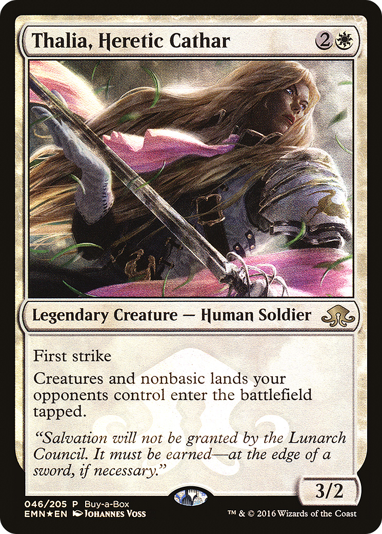 Thalia, Heretic Cathar (Buy-A-Box) [Eldritch Moon Promos]-1
