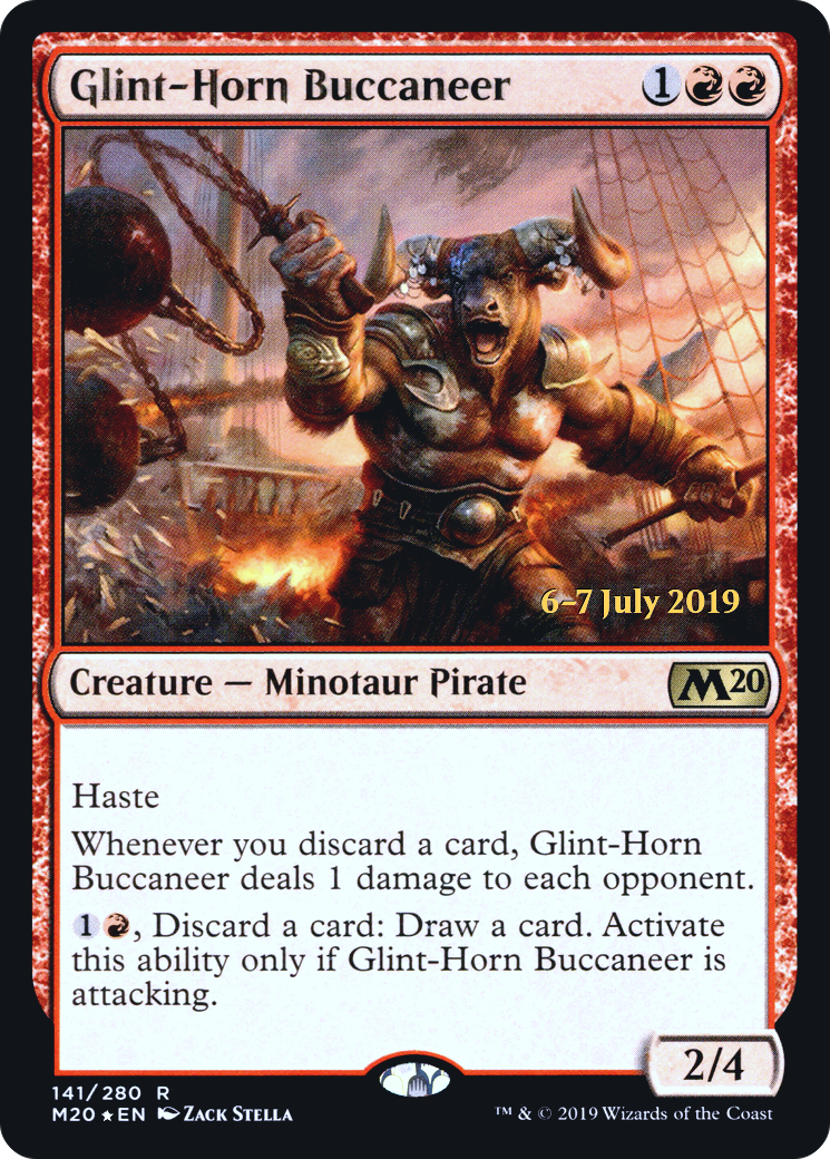 Glint-Horn Buccaneer [Core Set 2020 Prerelease Promos]-1