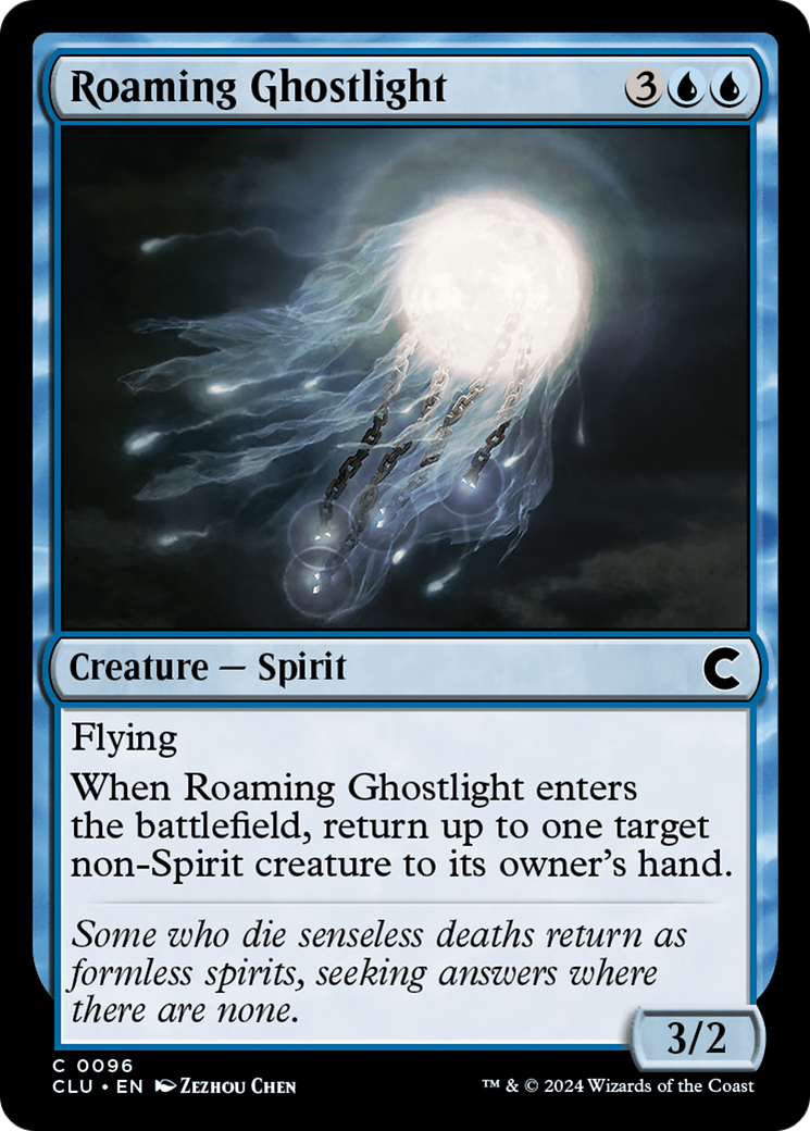Roaming Ghostlight [Ravnica: Clue Edition]-1