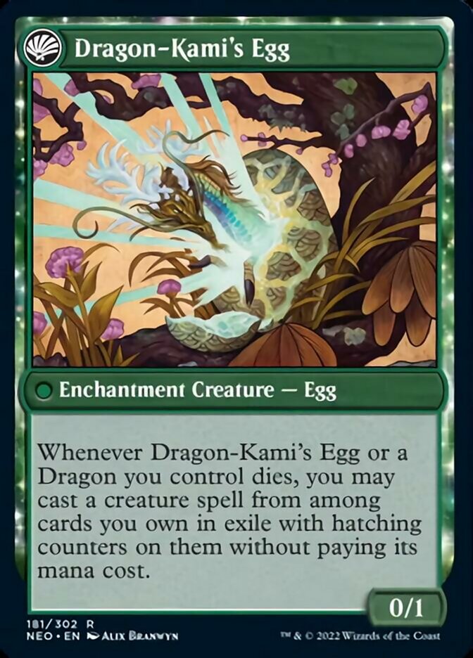 The Dragon-Kami Reborn // Dragon-Kami's Egg [Kamigawa: Neon Dynasty]-2