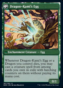 The Dragon-Kami Reborn // Dragon-Kami's Egg [Kamigawa: Neon Dynasty]-2