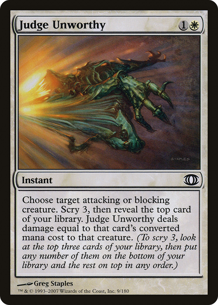 Judge Unworthy [Future Sight]-1