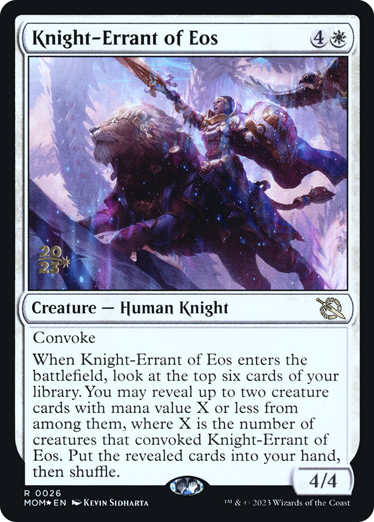 Knight-Errant of Eos [March of the Machine Prerelease Promos]-1