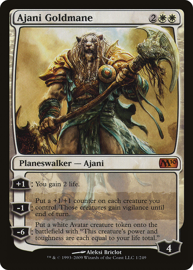 Ajani Goldmane [Magic 2010]-1