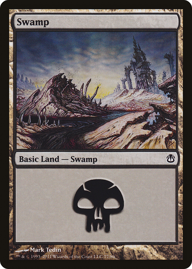 Swamp (77) [Duel Decks: Ajani vs. Nicol Bolas]-1