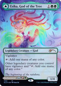 Esika, God of the Tree // The Prismatic Bridge (Borderless) [Secret Lair: From Cute to Brute]-3