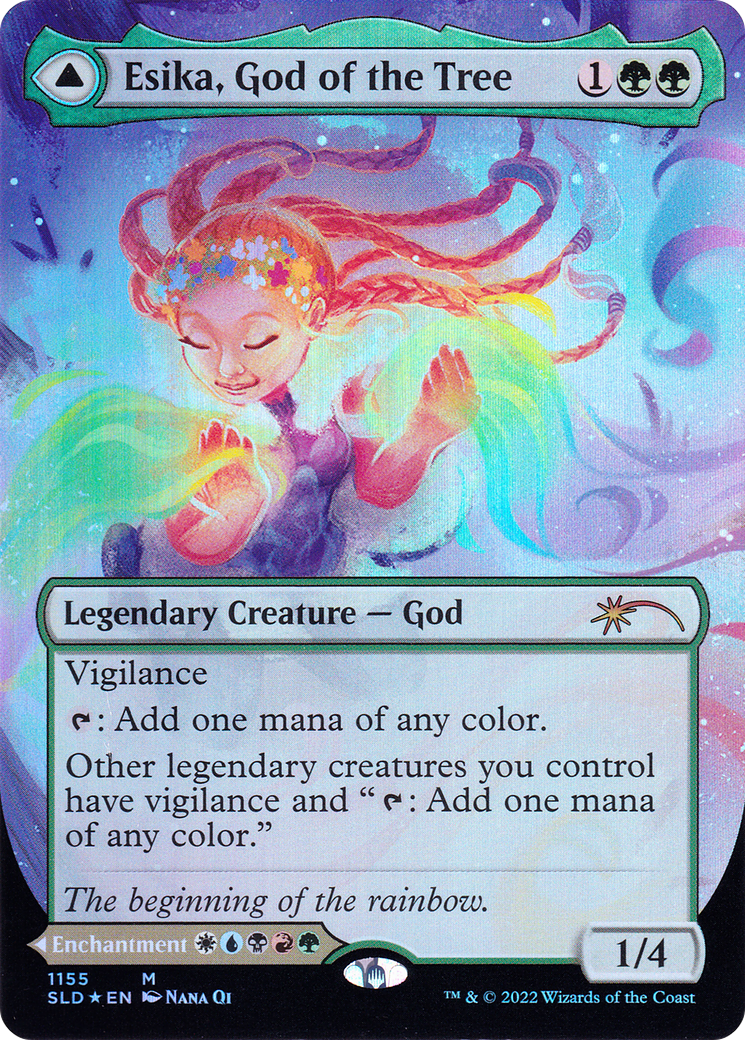 Esika, God of the Tree // The Prismatic Bridge (Borderless) [Secret Lair: From Cute to Brute]-3