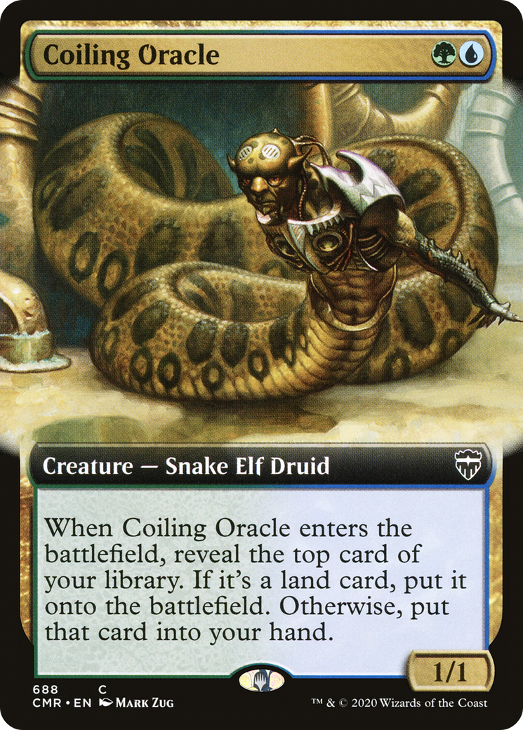 Coiling Oracle (Extended Art) [Commander Legends]-1