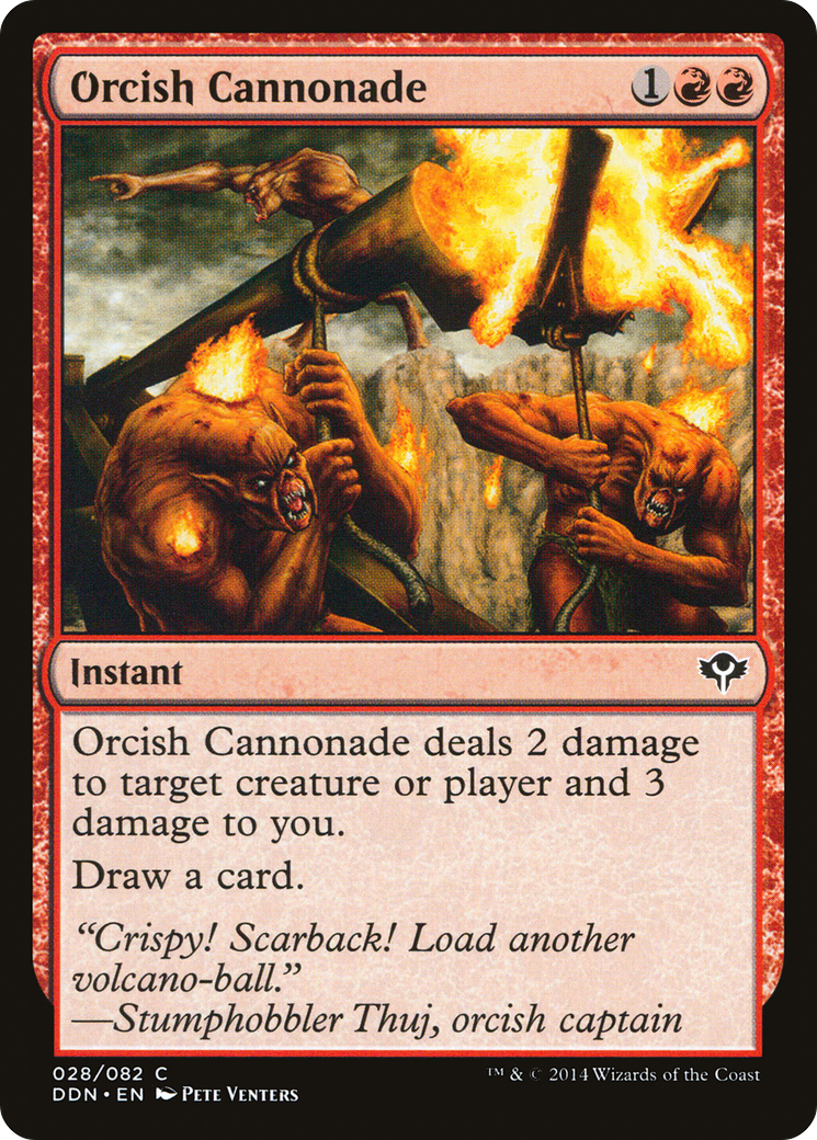 Orcish Cannonade [Duel Decks: Speed vs. Cunning]-1