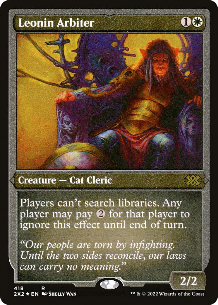Leonin Arbiter (Foil Etched) [Double Masters 2022]-1