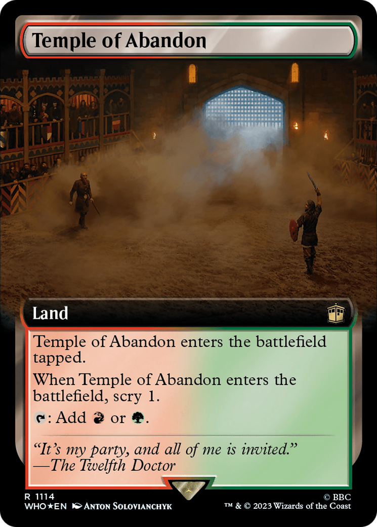 Temple of Abandon (Extended Art) (Surge Foil) [Doctor Who]-1
